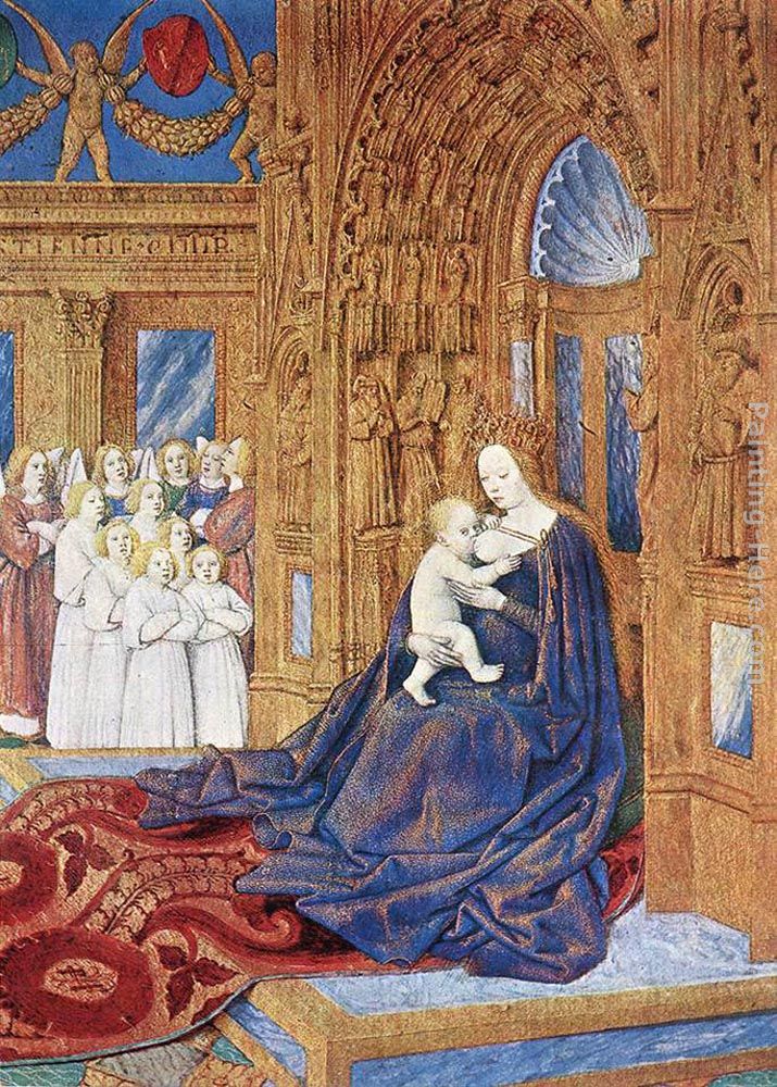 The Madonna before the Cathedral painting - Jean Fouquet The Madonna before the Cathedral art painting